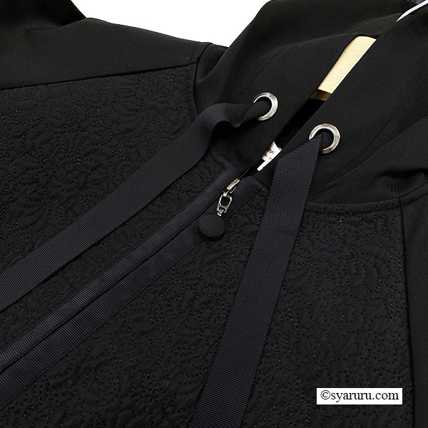 画像9: 【新作 SuperBeauty 2025秋冬 クーポン＆POINT可】ダンボールニット切替キルティング生地ロングパーカー (9)