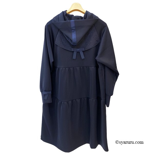 画像8: 【新作 SuperBeauty 2025秋冬 クーポン＆POINT可】ダンボールニット切替キルティング生地ロングパーカー (8)