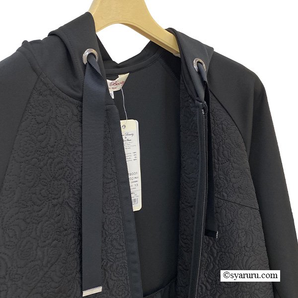 画像13: 【新作 SuperBeauty 2025秋冬 クーポン＆POINT可】ダンボールニット切替キルティング生地ロングパーカー (13)