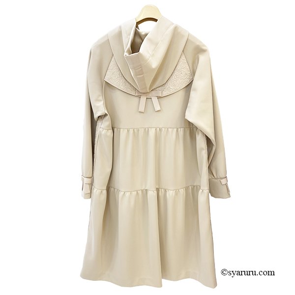 画像4: 【新作 SuperBeauty 2025秋冬 クーポン＆POINT可】ダンボールニット切替キルティング生地ロングパーカー (4)