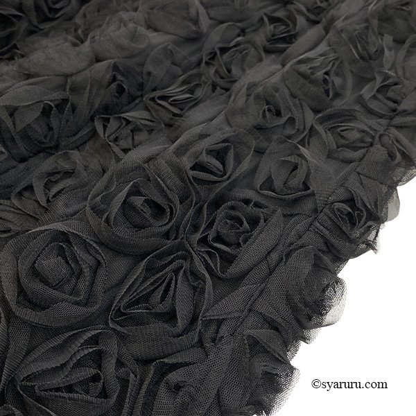 画像3: 【SuperBeauty 2025秋冬 クーポン＆POINT可】フラワーモチーフ使い×タフタ素材スカート (3)