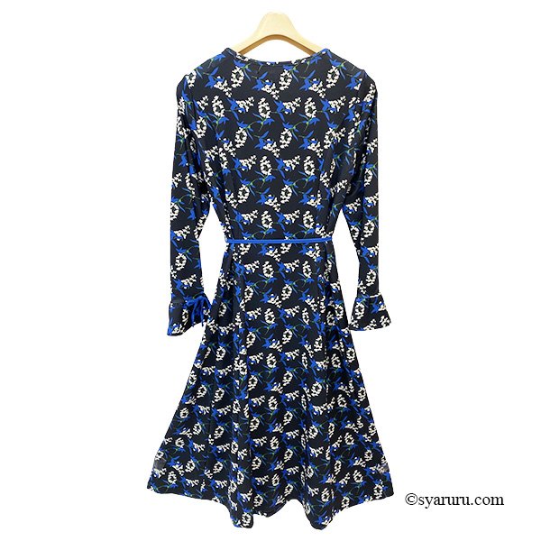 画像4: 【SuperBeauty 2025秋冬 クーポン＆POINT可】ブルー系花柄プリントワンピース (4)