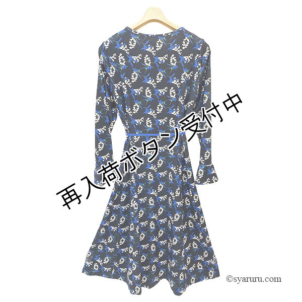 画像4: 【《半額以下！》SuperBeauty 2025秋冬】ブルー系花柄プリントワンピース (4)