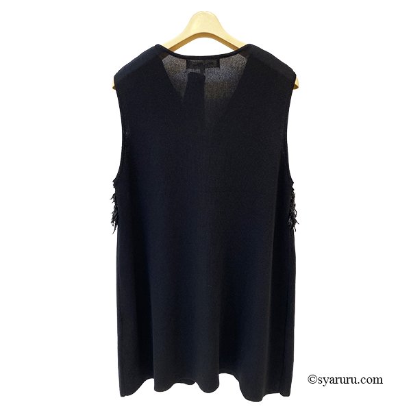 画像5: 【SuperBeauty 2025秋冬 クーポン＆POINT可】前立て立体モチーフ使いニットジレ (5)