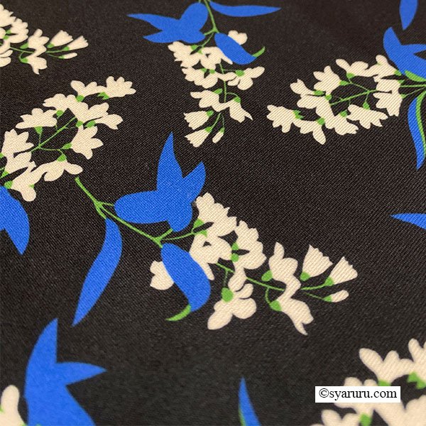 画像9: 【SuperBeauty 2025秋冬 クーポン＆POINT可】ブルー系花柄プリントワンピース (9)