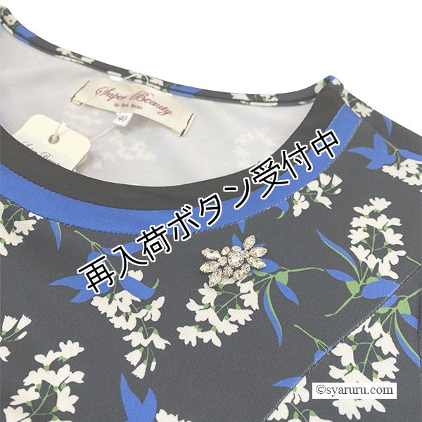 画像5: 【《半額以下！》SuperBeauty 2025秋冬】ブルー系花柄プリントワンピース (5)