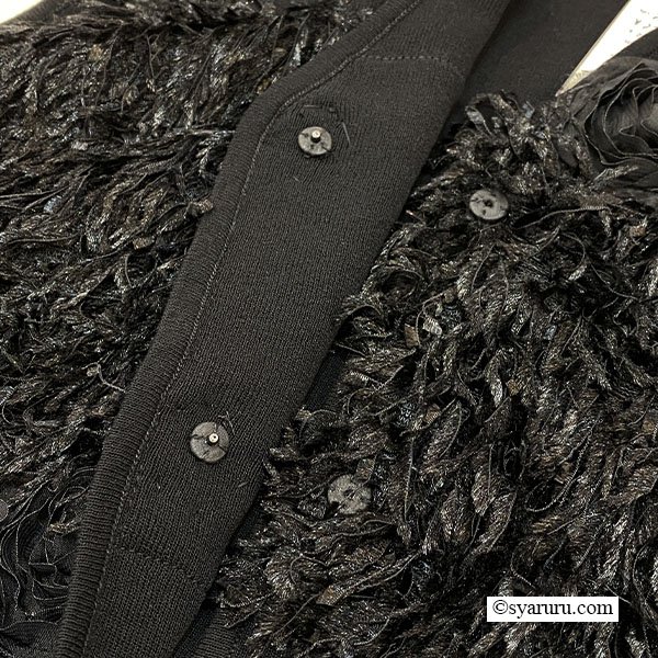 画像10: 【SuperBeauty 2025秋冬 クーポン＆POINT可】前立て立体モチーフ使いニットジレ (10)