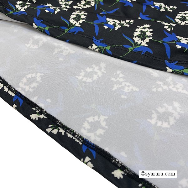 画像7: 【SuperBeauty 2025秋冬 クーポン＆POINT可】ブルー系花柄プリントワンピース (7)