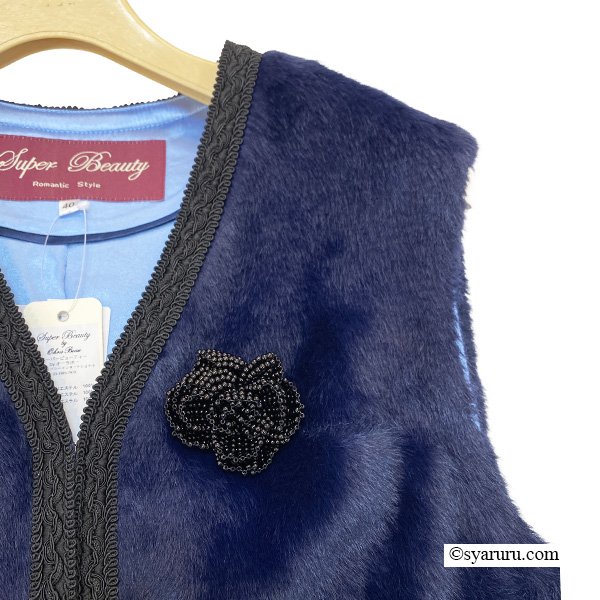 画像7: 【新作 SuperBeauty 2025秋冬 クーポン＆POINT可】起毛素材切替ロングジレ (7)