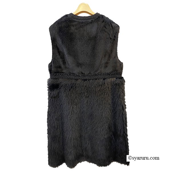 画像4: 【新作 SuperBeauty 2025秋冬 クーポン＆POINT可】起毛素材切替ロングジレ (4)