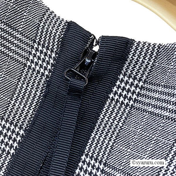 画像8: 【新作 SuperBeauty 2025秋冬 クーポン＆POINT可】チェック柄×レースモチーフ使いワンピース (8)