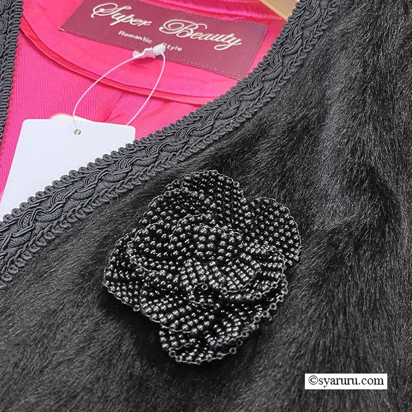 画像13: 【新作 SuperBeauty 2025秋冬 クーポン＆POINT可】起毛素材切替ロングジレ (13)