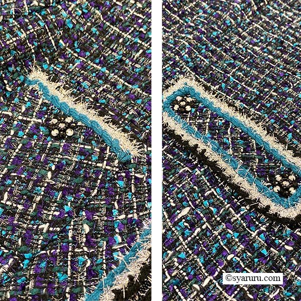 画像17: 【新作 SuperBeauty 2025秋冬 クーポン＆POINT可】ツイード生地ノーカラーロングジャケット (17)