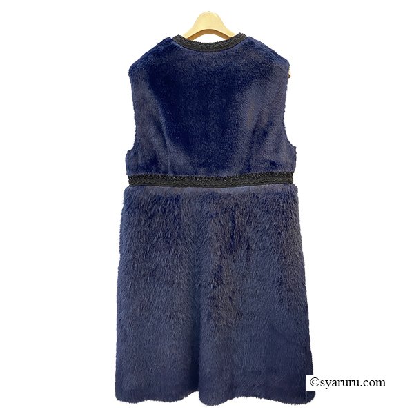 画像6: 【新作 SuperBeauty 2025秋冬 クーポン＆POINT可】起毛素材切替ロングジレ (6)