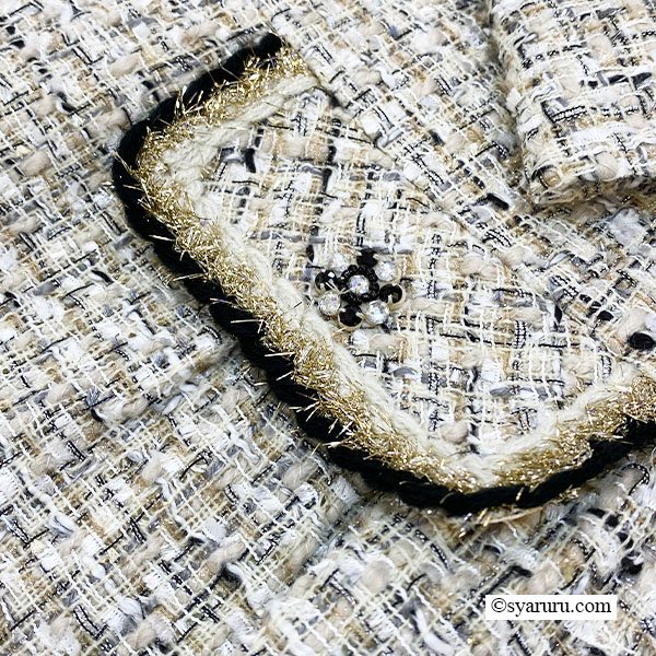 画像12: 【新作 SuperBeauty 2025秋冬 クーポン＆POINT可】ツイード生地ノーカラーロングジャケット (12)