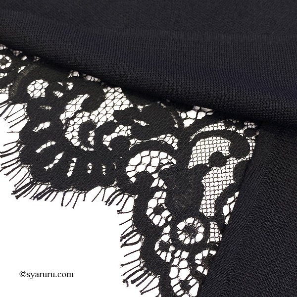 画像5: 【SuperBeauty  】後身頃レース切替ニットジレ (5)