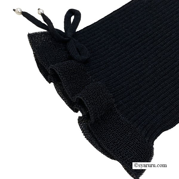 画像13: 【新作 SuperBeauty 2025秋冬 クーポン＆POINT可】コサージュ付き衿・袖先透かしフリルデザインセーター (13)