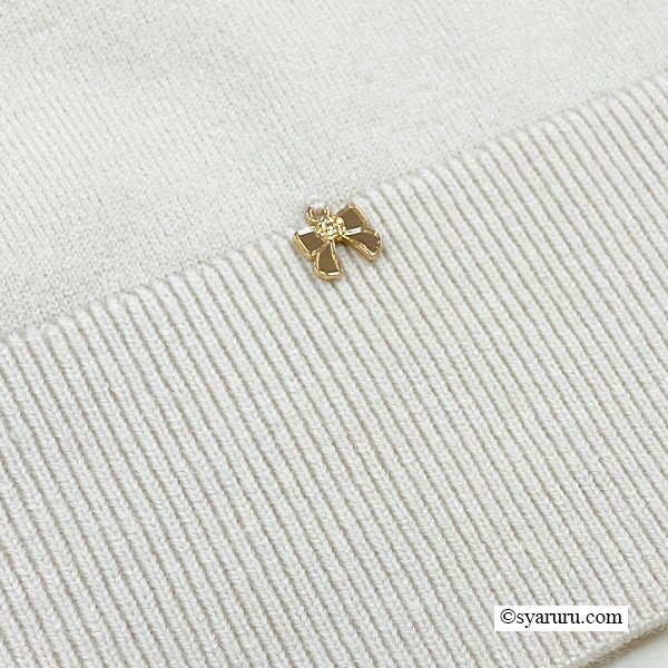 画像13: 【新作 SuperBeauty 2025秋冬 クーポン＆POINT可】胸元Paris刺繍入りフリルデザインセーター (13)