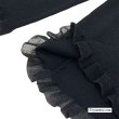 画像15: 【新作 SuperBeauty 2025秋冬 クーポン＆POINT可】コサージュ付き衿・袖先透かしフリルデザインネックセーター (15)
