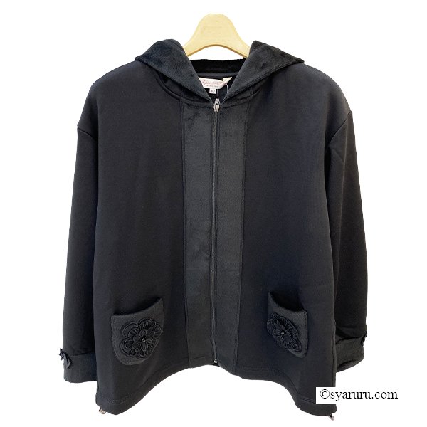 画像4: 【新作 SuperBeauty 2025秋冬 クーポン＆POINT可】裏起毛素材使いパーカー (4)