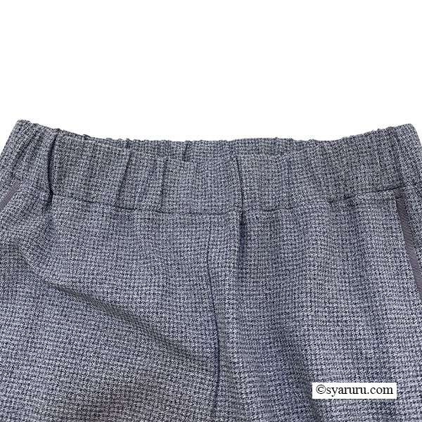 画像5: 【新作 SuperBeauty 2025秋冬 クーポン＆POINT可】サイドレースモチーフ使いワイド系格子柄パンツ (5)