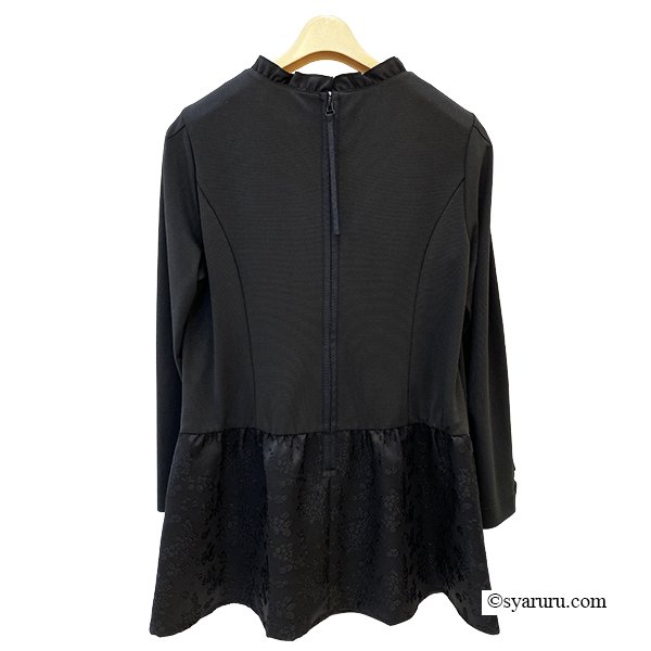 画像5: 【SuperBeauty 2025秋冬 クーポン＆POINT可】ジャガード織切替ポンチ素材チュニックカットソー (5)