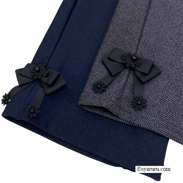 画像4: 【新作 SuperBeauty 2025秋冬 クーポン＆POINT可】サイドリボン使い裏起毛パンツ (4)