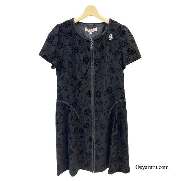 画像3: 【新作 SuperBeauty 2025秋冬 クーポン＆POINT可】フロッキープリント半袖ワンピース (3)