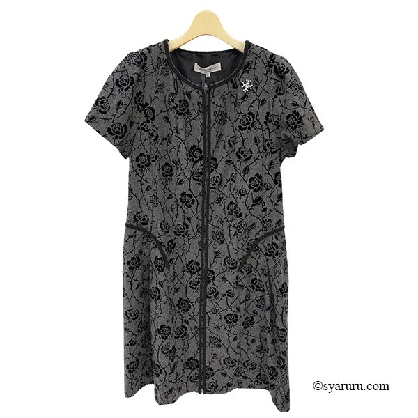 画像5: 【新作 SuperBeauty 2025秋冬 クーポン＆POINT可】フロッキープリント半袖ワンピース (5)