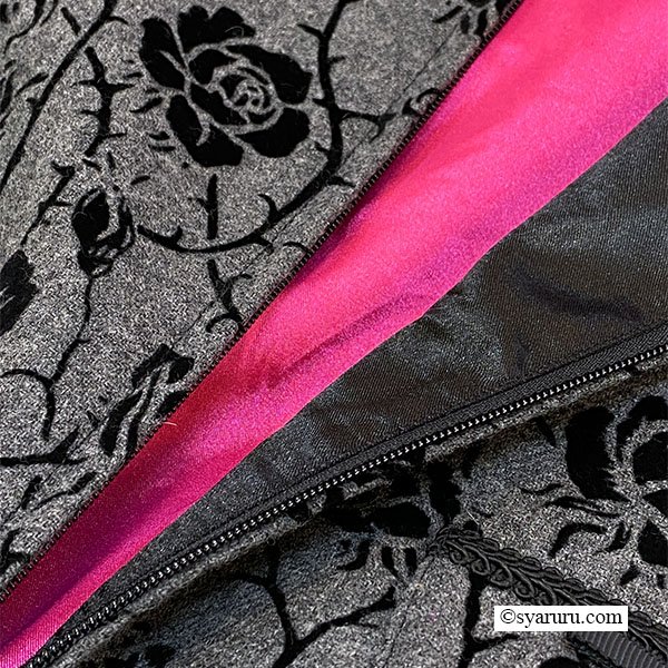 画像13: 【新作 SuperBeauty 2025秋冬 クーポン＆POINT可】裾フリルデザインフロッキープリント前あきワンピース (13)