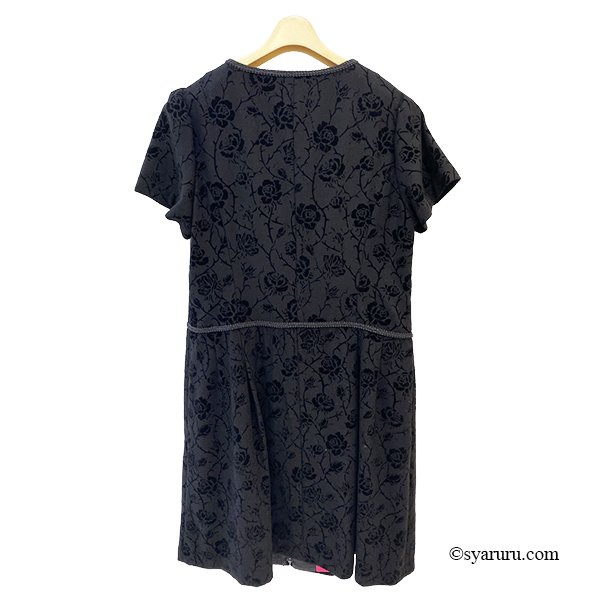 画像4: 【新作 SuperBeauty 2025秋冬 クーポン＆POINT可】フロッキープリント半袖ワンピース (4)