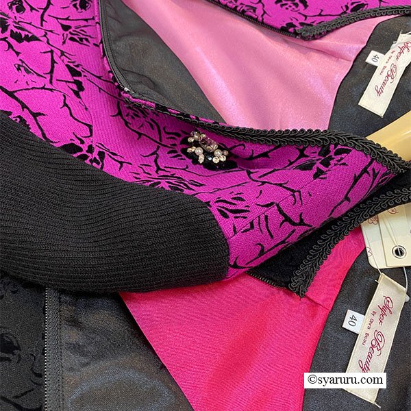 画像15: 【新作 SuperBeauty 2025秋冬 クーポン＆POINT可】裾フリルデザインフロッキープリント前あきワンピース (15)