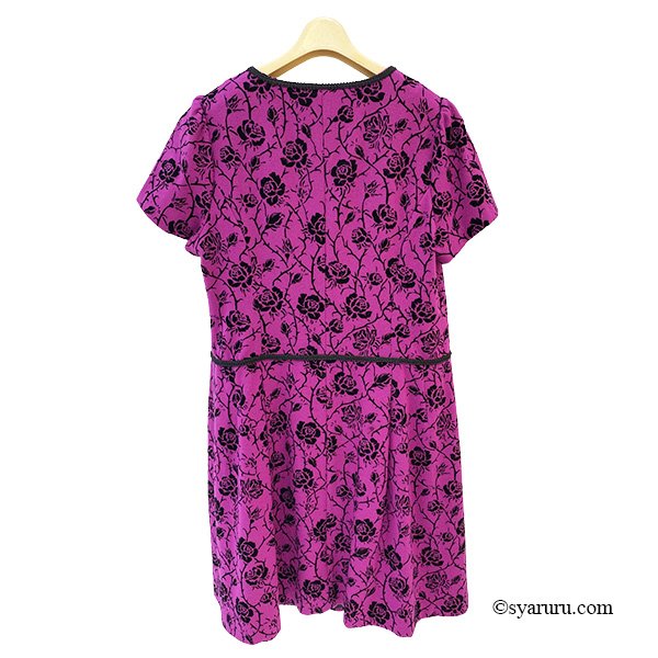 画像8: 【新作 SuperBeauty 2025秋冬 クーポン＆POINT可】フロッキープリント半袖ワンピース (8)