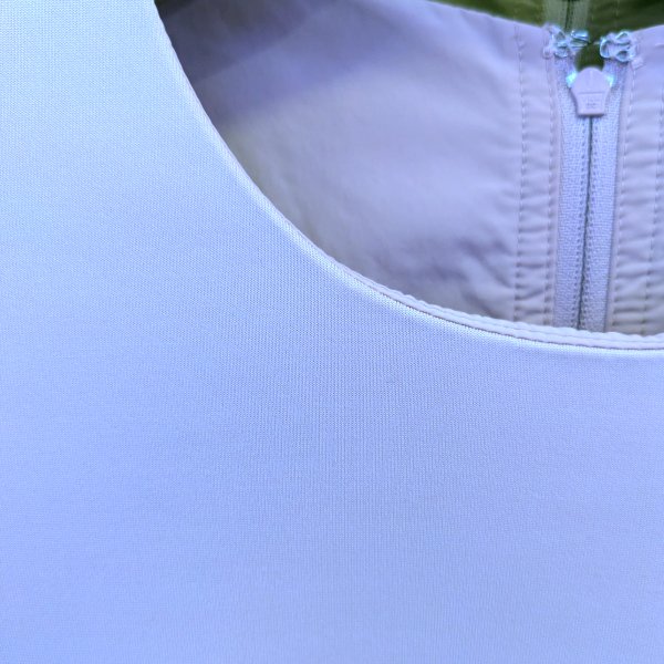 画像11: 【SuperBeauty  】★袖フリルデザインダンボールニットタフタワンピース (11)