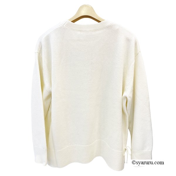 画像3: 【新作 SuperBeauty 2025秋冬 クーポン＆POINT可】胸元花モチーフ付ニットプルオーバー (3)