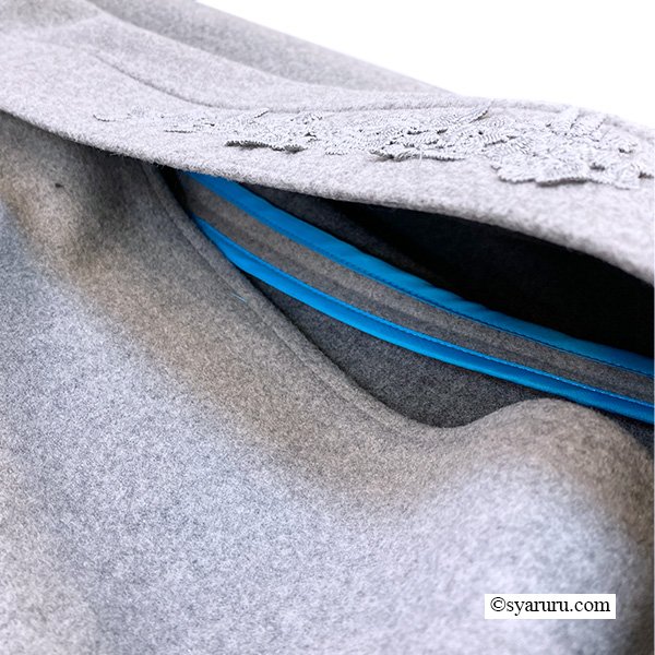 画像13: 【新作 SuperBeauty 2025秋冬 クーポン＆POINT可】襟付きレース使いマント (13)