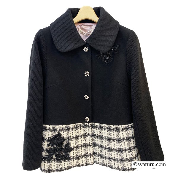 画像2: 【《30%OFF！》SuperBeauty 2025秋冬】ツイードチェック切替ジャケット (2)