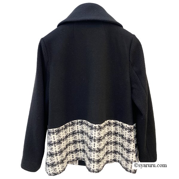 画像3: 【《30%OFF！》SuperBeauty 2025秋冬】ツイードチェック切替ジャケット (3)