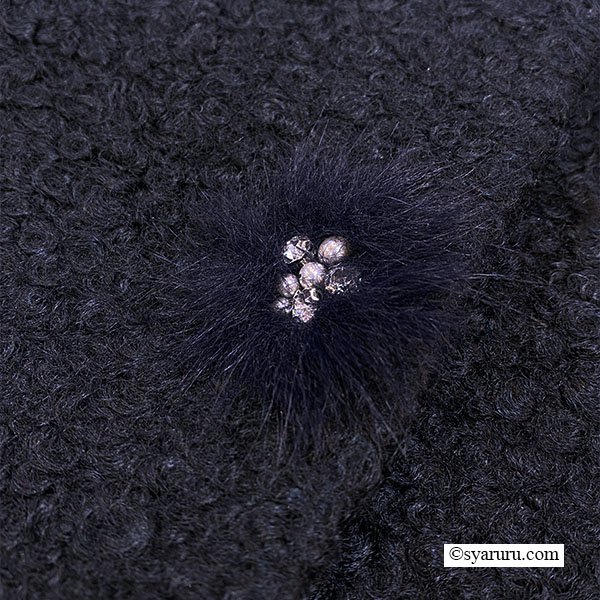 画像13: 【新作 SuperBeauty 2025秋冬 クーポン＆POINT可】ファー使い花モチーフ付コート (13)