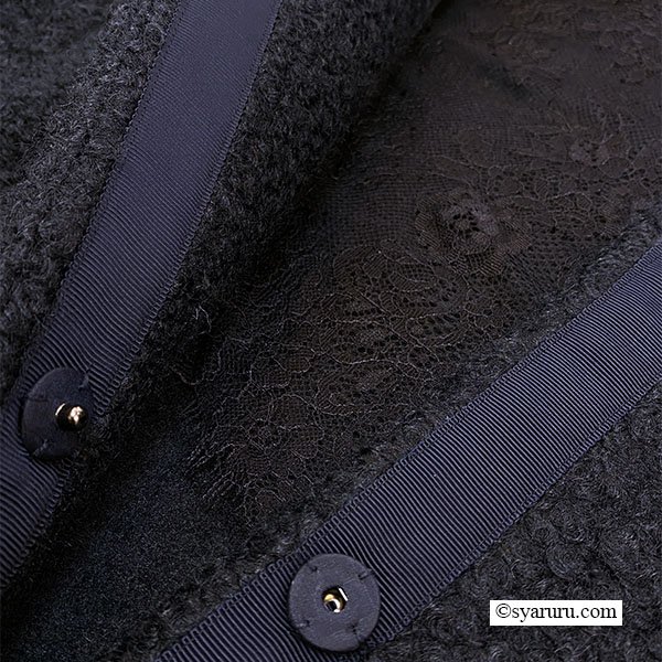 画像14: 【新作 SuperBeauty 2025秋冬 クーポン＆POINT可】ファー使い花モチーフ付コート (14)