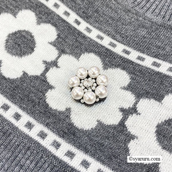 画像12: 【新作 SuperBeauty 2025秋冬 クーポン＆POINT可】花柄ジャガード編みニットワンピース (12)