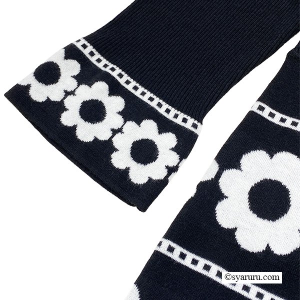 画像10: 【新作 SuperBeauty 2025秋冬 クーポン＆POINT可】花柄ジャガード編みニットワンピース (10)