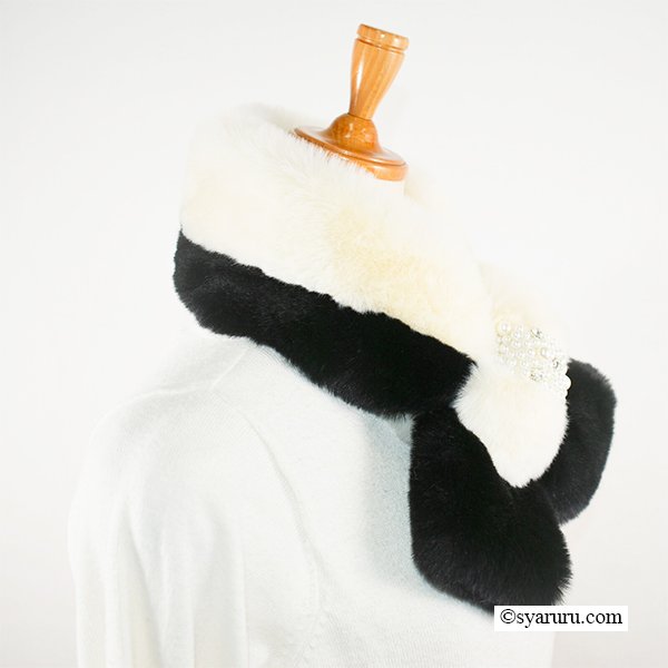 画像3: 【あわせて買うと便利】モノトーンパール プレミアムファー マフラー (3)