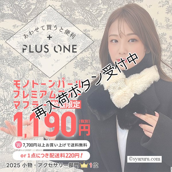 画像1: 【あわせて買うと便利】モノトーンパール プレミアムファー マフラー (1)