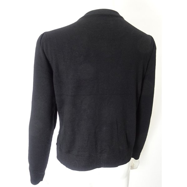 画像4: 【《30%OFF！》SuperBeauty 2025秋冬】香水瓶刺繍ベロア素材×ニットカーディガン (4)