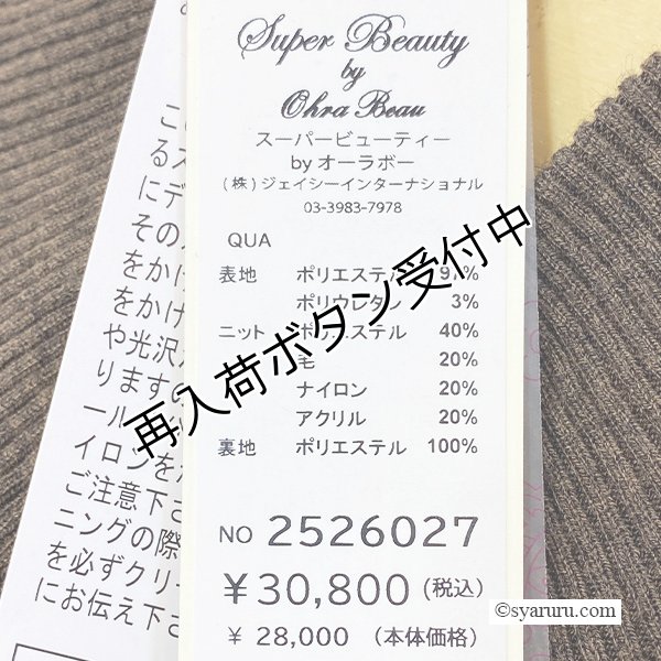 画像13: 【新作 《30%OFF！》SuperBeauty 2025秋冬】レイヤード風切替ワンピース (13)