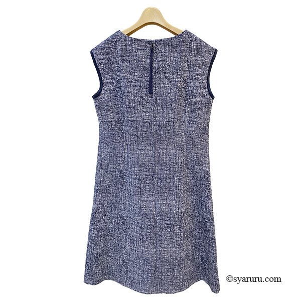 画像4: 【《新作》SuperBeauty 2026春夏】転写プリント格子チェック柄スクエアネックフレンチスリーブワンピ (4)