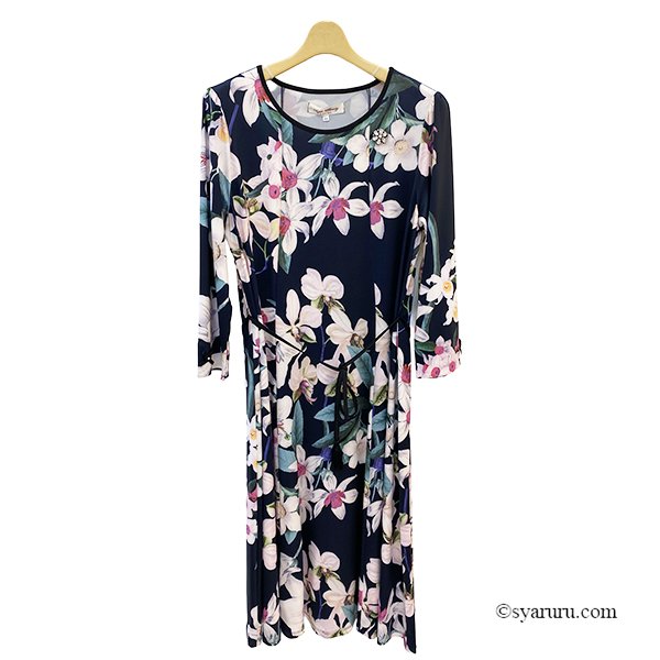 画像7: 【《新作》SuperBeauty 2026春夏】大花プリント七分袖ワンピース (7)
