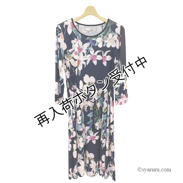 画像7: 【SUMMER SALE30％ 2026春夏SuperBeauty】大花プリント七分袖ワンピース (7)
