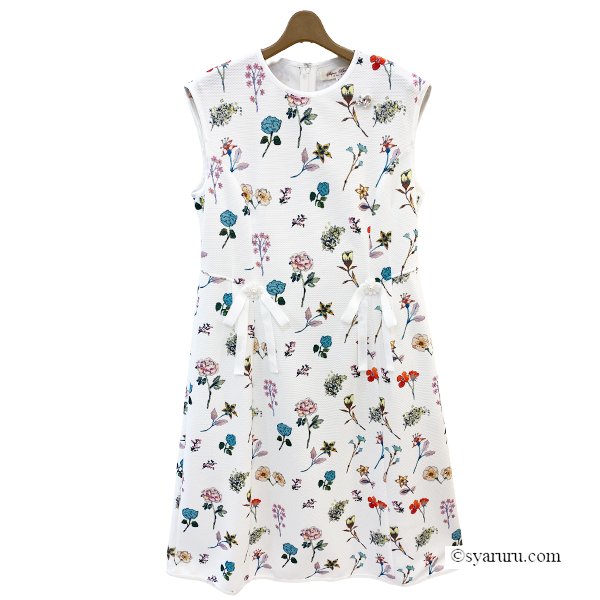 画像6: 【《新作》SuperBeauty 2026春夏】マルチカラーフラワープリント フレンチスリーブワンピース (6)